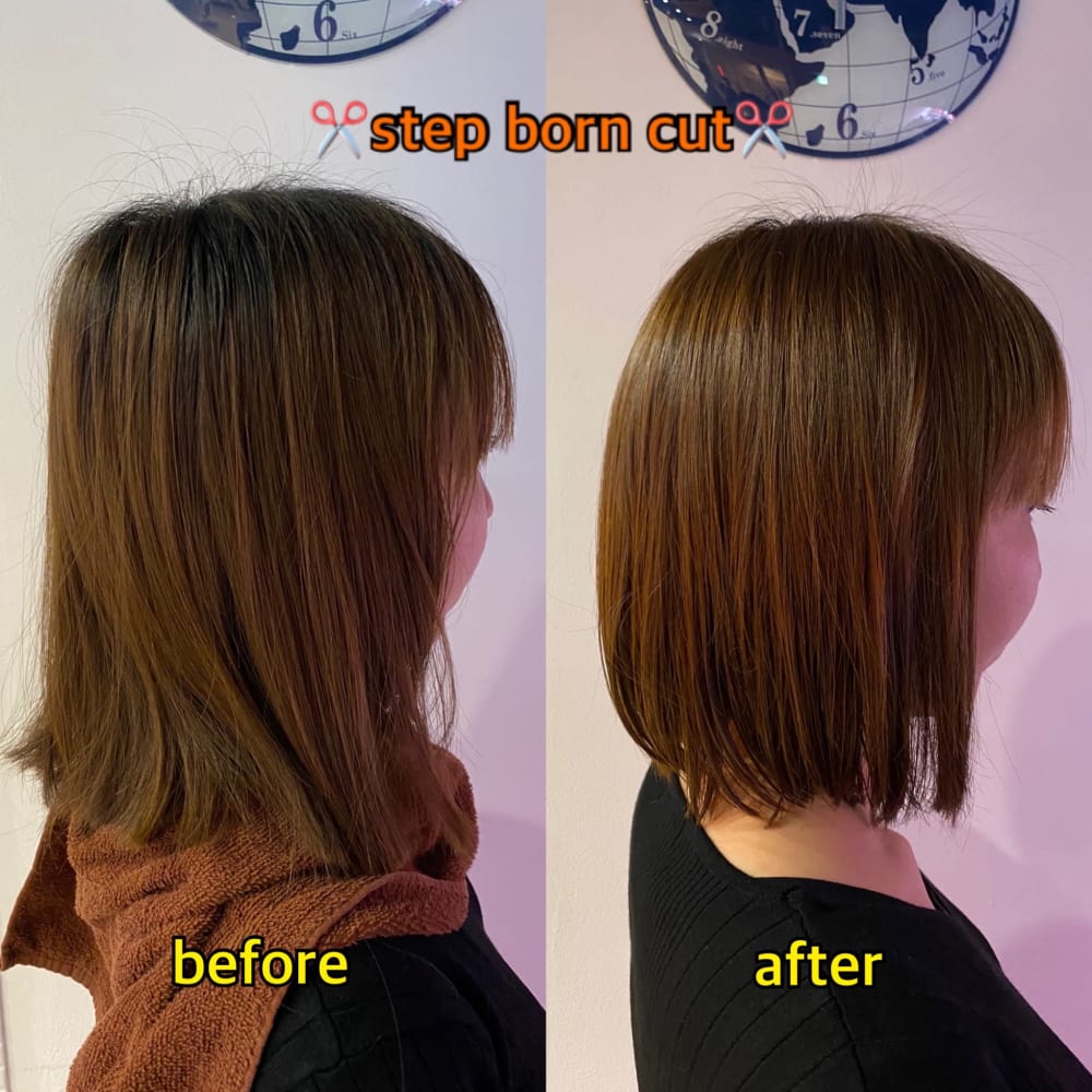 小顔補正立体カット ステップボーンカット Studio A スタジオアルファプラス のヘアスタイル 美容院 美容室を予約するなら楽天ビューティ 小顔補正立体カット ステップボーンカット Studio A スタジオアルファプラス のヘアスタイル 美容院 美容室を予約するなら楽天ビューティ