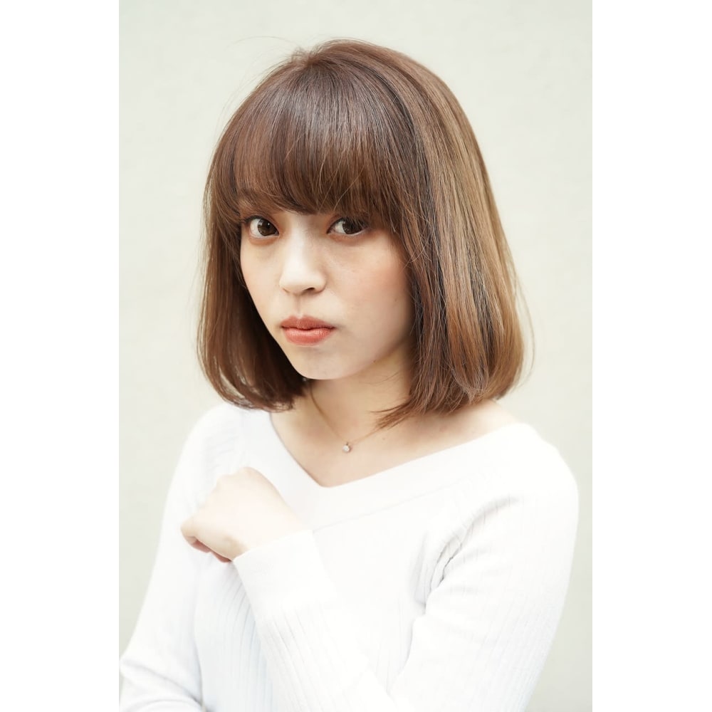 ボブ アーモンドラテカラー ヘアリゾート粋 Lima ヘアリゾートスイ リマ のヘアスタイル 美容院 美容室を予約するなら楽天ビューティ