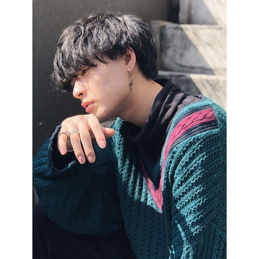 黒髪ネオウルフ束感ツーブロックマッシュ Hairsalon Breen Tokyo ブリーントウキョウ のヘアスタイル 美容院 美容室を予約するなら楽天ビューティ