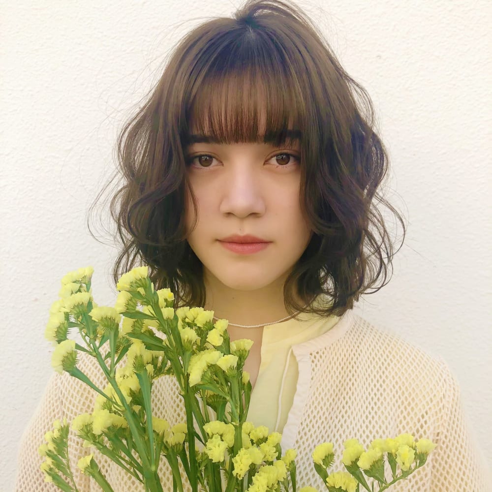 ボブ シースルーバング Coo Et Fuu Hair Make クーエフーヘアメイク のヘアスタイル 美容院 美容室を予約するなら楽天ビューティ