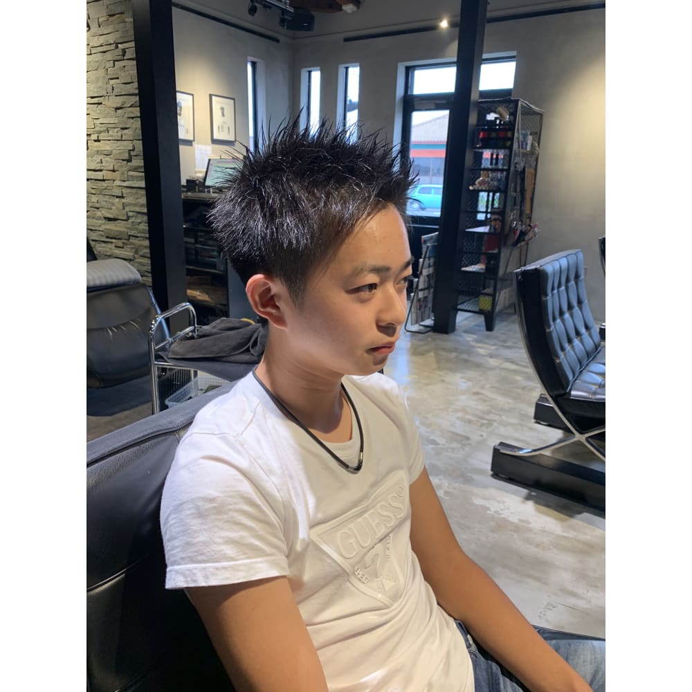 アシメブロック Men S Hair Spice 駅前店 メンズ ヘア スパイス エキマエテン のヘアスタイル 美容院 美容室を予約するなら楽天ビューティ