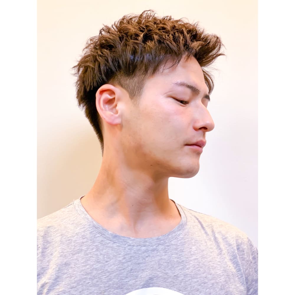 ゆるパーマ ツーブロックアップバングショート 刈り上げ Hair Salon Ayata野田店 ヘアーサロンアヤタノダテン のヘアスタイル 美容院 美容室を予約するなら楽天ビューティ