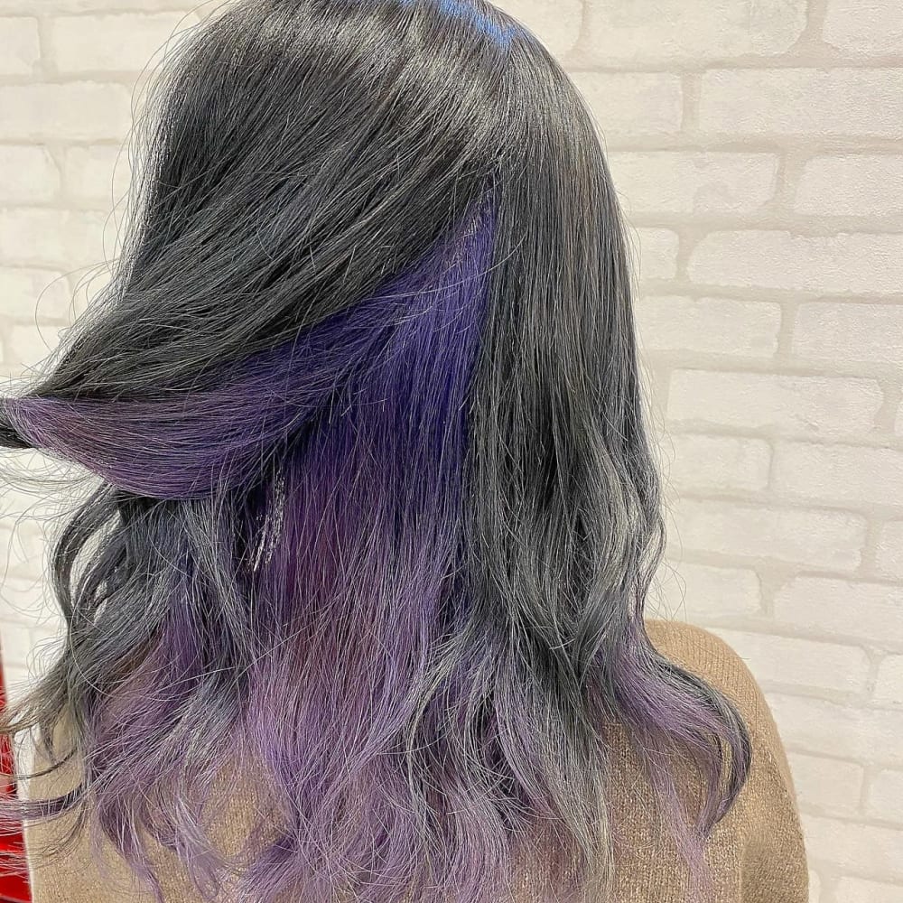 インナーカラー ラベンダー Vis Hair Beauty 西新井店 ビス ヘアーアンドビューティー ニシアライテン のヘアスタイル 美容院 美容室を予約するなら楽天ビューティ
