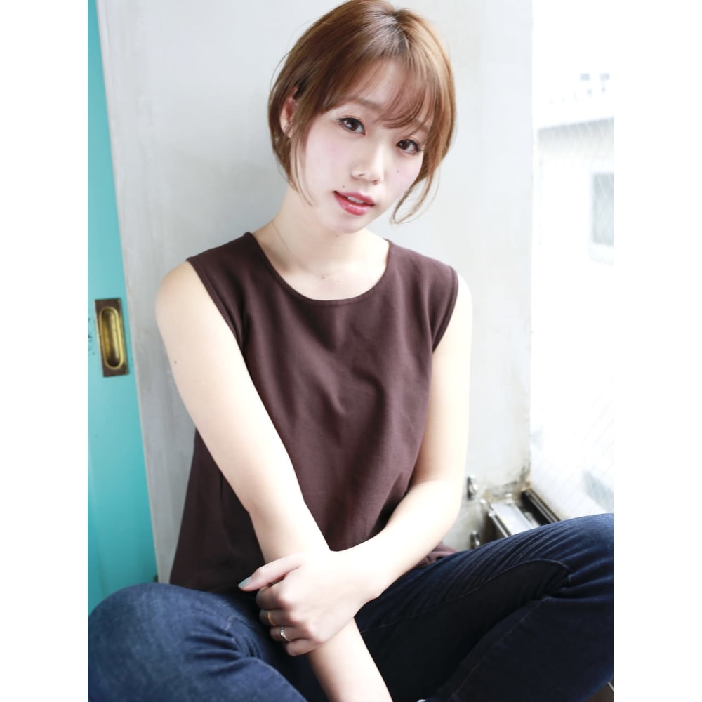 ジェンダーレスセンターパートショート Birth バース のヘアスタイル 美容院 美容室を予約するなら楽天ビューティ