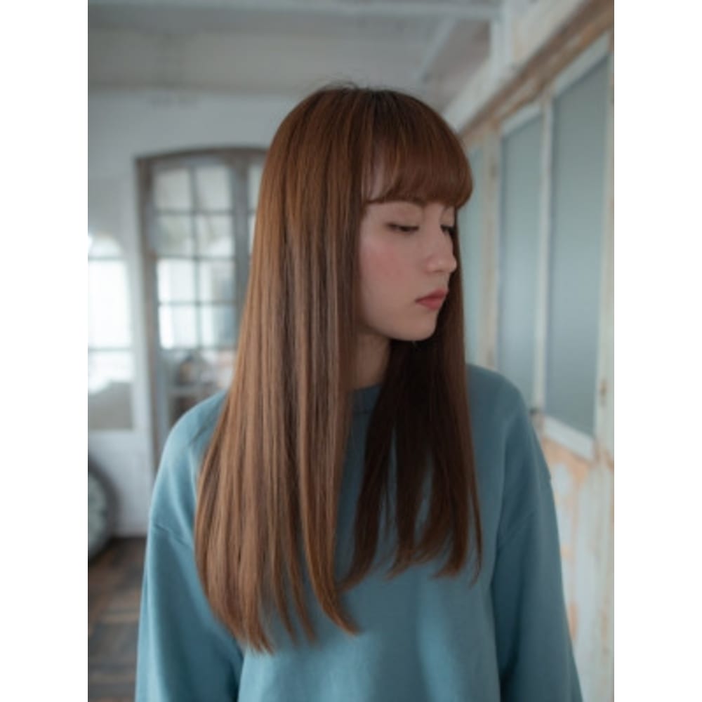 重ためストレートスタイル Hair Make Passage 仙川店 パッセージ のヘアスタイル 美容院 美容室を予約するなら楽天ビューティ