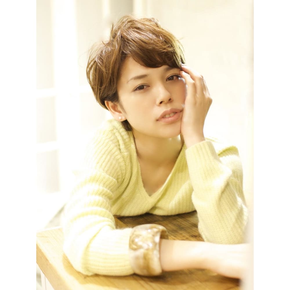 春をかもし出す 斜め前髪のフワッとナチュラルショートヘア Bekku Hair Salon 広尾店 ベックヘアサロン ヒロオテン のヘアスタイル 美容院 美容室を予約するなら楽天ビューティ