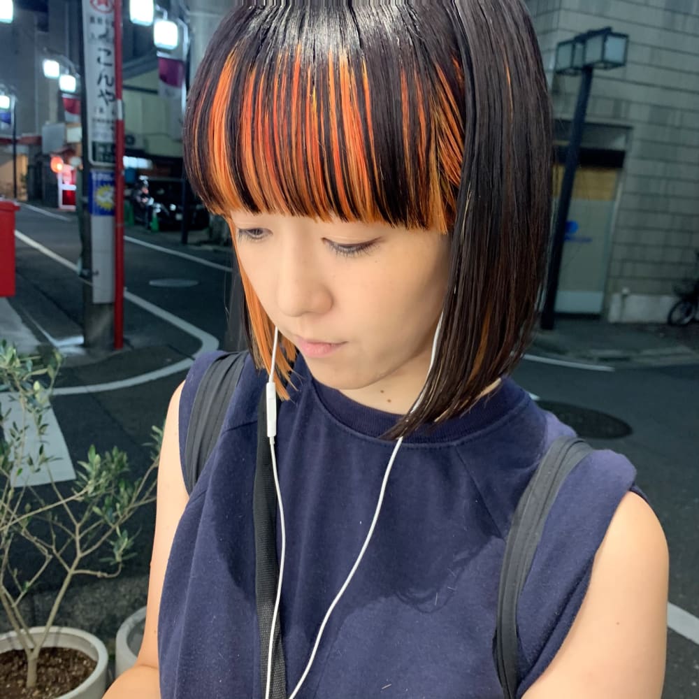 バングカラー Hh エイチエイチ のヘアスタイル 美容院 美容室を予約するなら楽天ビューティ