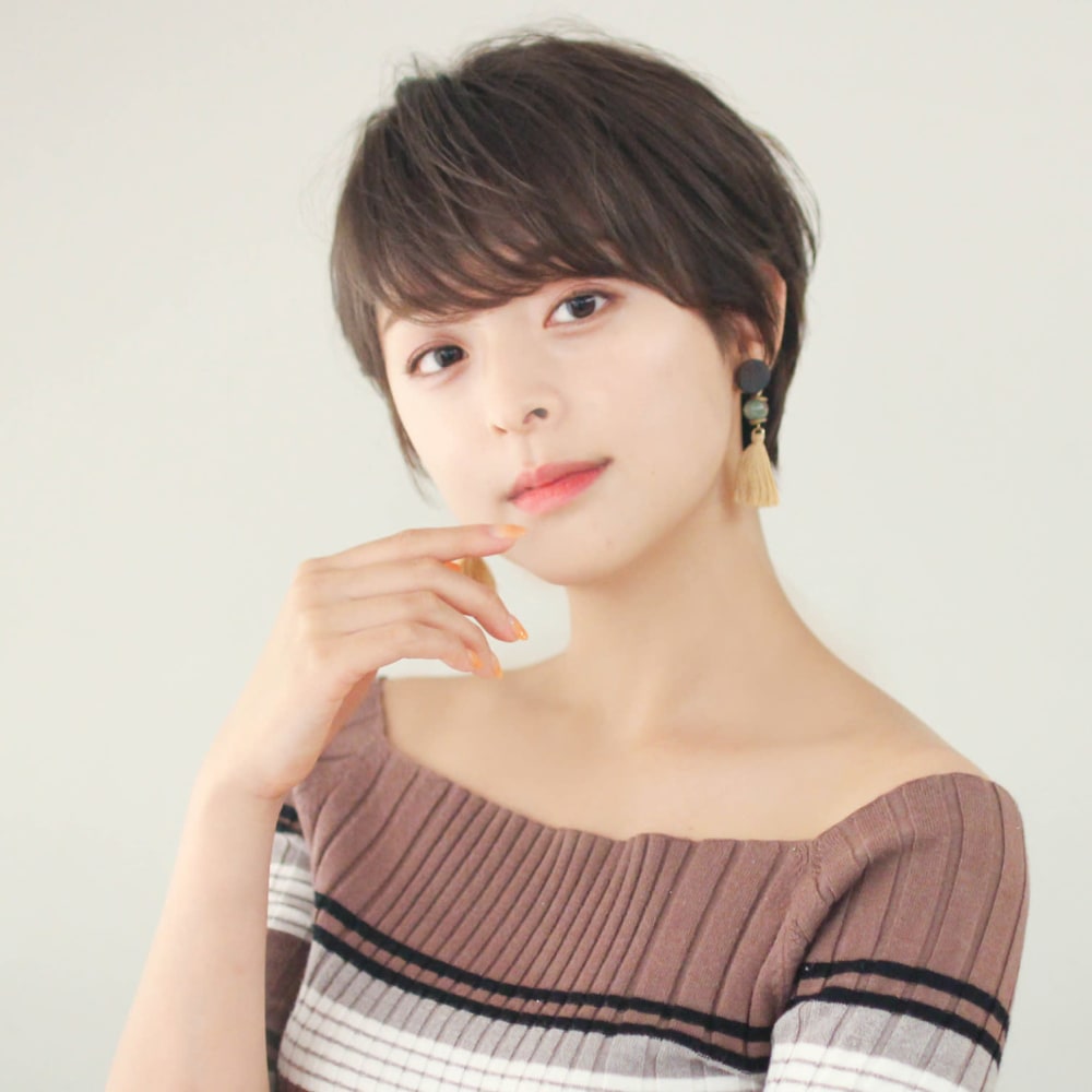 分け目をつけないひし形ショートヘア Circus By Beautrium 青山 サーカスバイビュートリアム アオヤマ のヘアスタイル 美容院 美容室を予約するなら楽天ビューティ