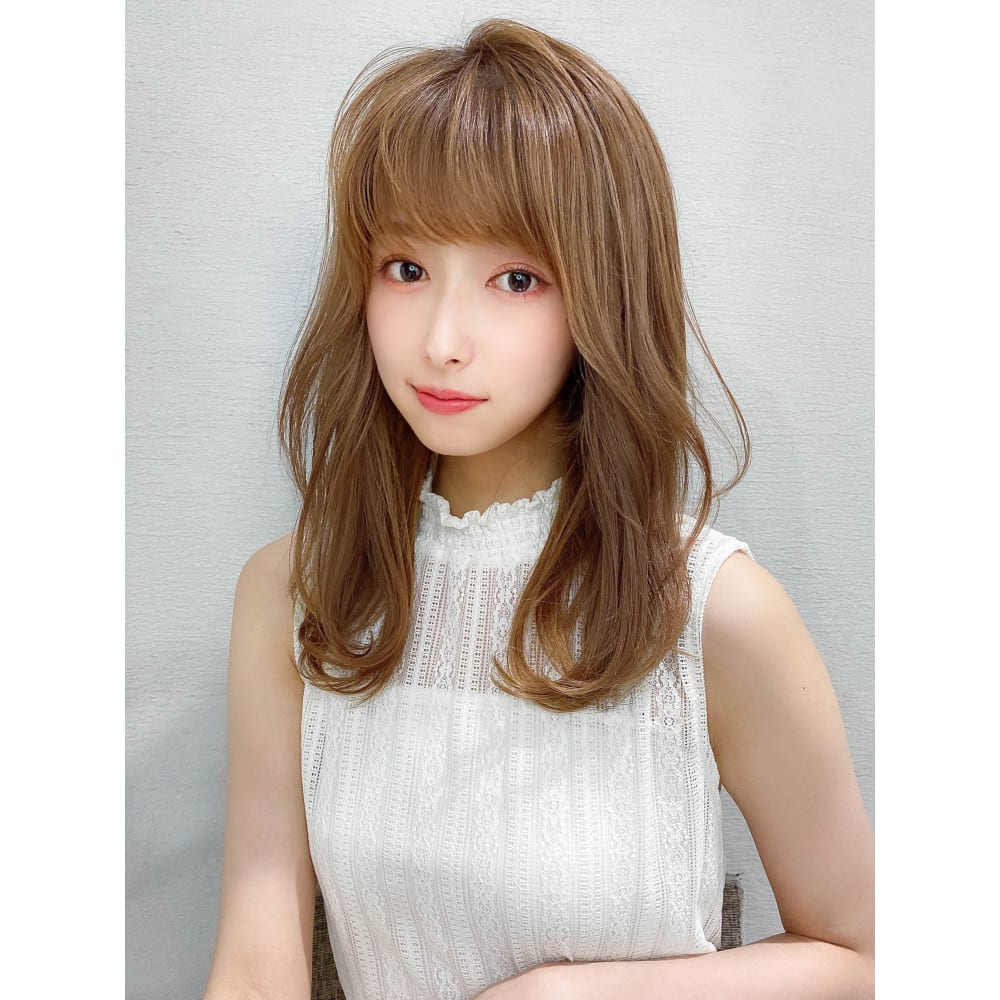 代30代40代小顔前髪シースルーバングレイヤーゆる巻き Afloat Xelha アフロート シェルハ のヘアスタイル 美容院 美容室を予約するなら楽天ビューティ