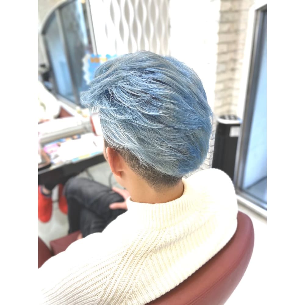 Qualis メンズ カラーリング ブルーシルバー Qualis 上板橋店 クオリスカミイタバシテン のヘアスタイル 美容院 美容室を予約するなら楽天ビューティ Qualis メンズ カラーリング ブルーシルバー Qualis 上板橋店 クオリスカミイタバシテン のヘアスタイル 美容院 美容室を予約するなら楽天ビューティ
