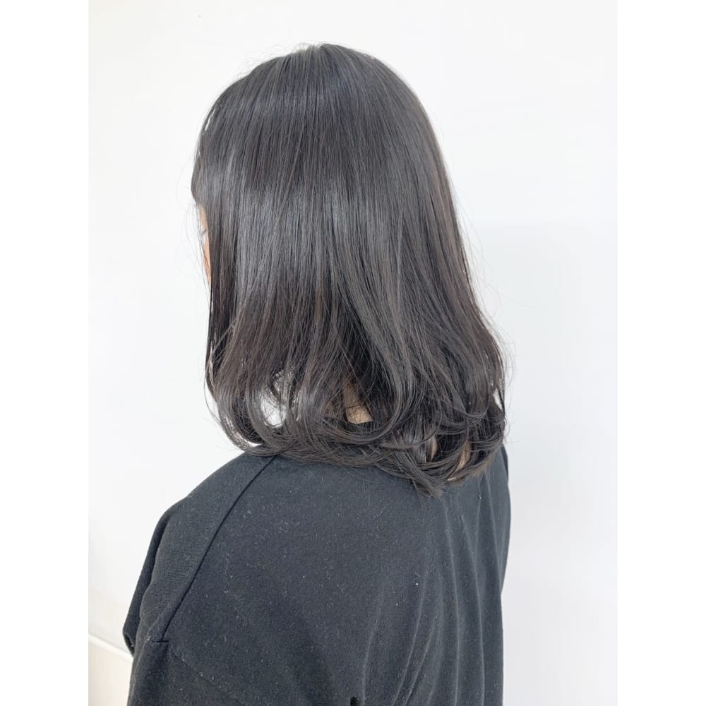 代30代40代黒髪艶髪髪質改善ツヤサラロブミディアムボブ Qualis 赤塚店 クオリスアカツカテン のヘアスタイル 美容院 美容室を予約するなら楽天ビューティ