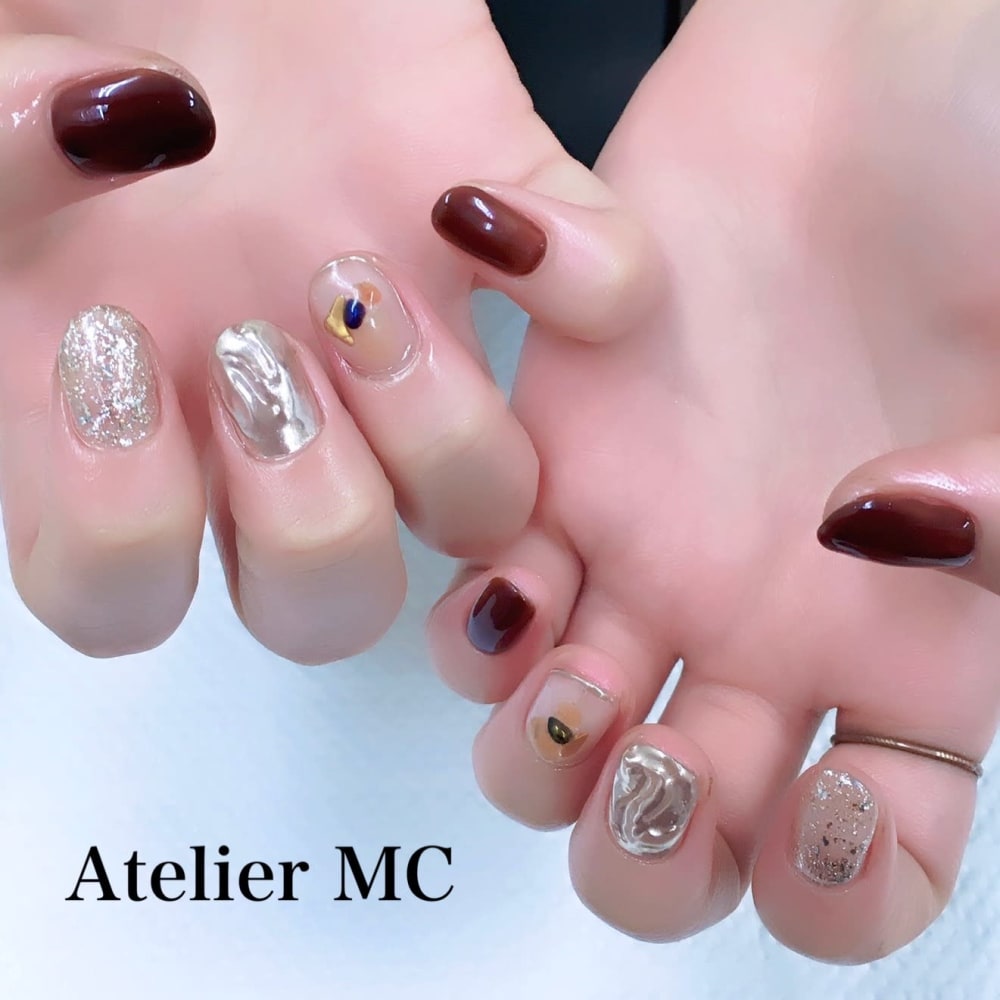 当店一番人気 ニュアンスネイル Atelier Mc Nail Salon アトリエ エムシー ネイルサロン のネイルデザイン ネイル まつげ サロンを予約するなら楽天ビューティ