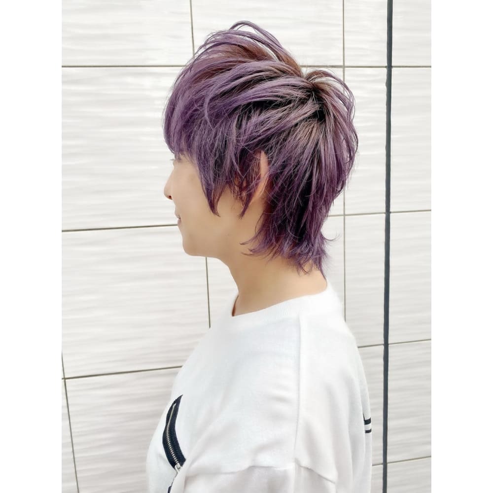 パープルカラー ショート Momo モモ のヘアスタイル 美容院 美容室を予約するなら楽天ビューティ