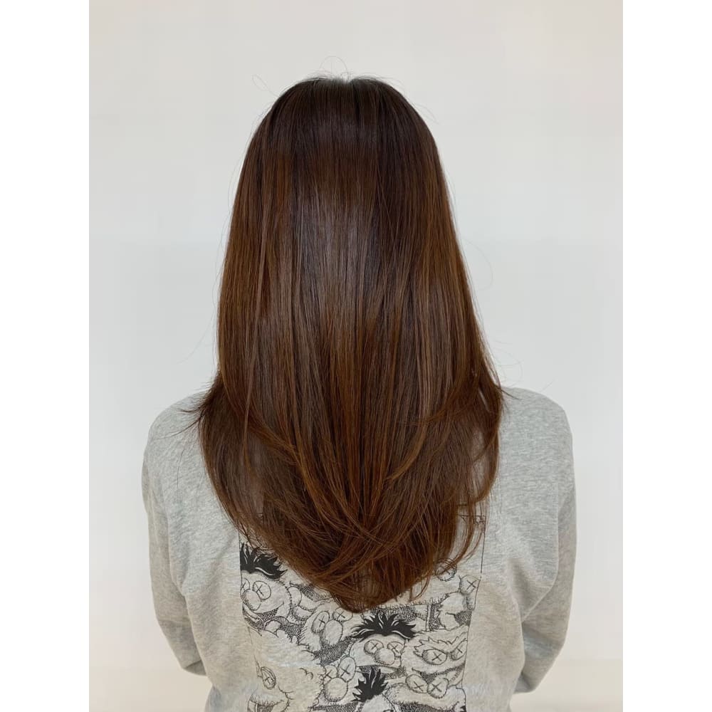 さらさら美髪チャージ重た目ロングフェイスレイヤーカット Qualis 赤塚店 クオリスアカツカテン のヘアスタイル 美容院 美容室を予約するなら楽天ビューティ