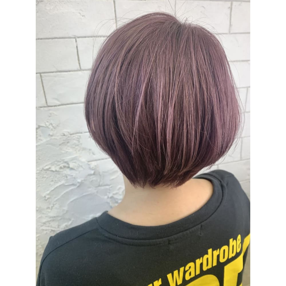 ショートボブ ピンクベージュ Archange By Anyhow 川口駅東口 アルカンジュバイエニーハウ のヘアスタイル 美容院 美容室を予約するなら楽天ビューティ
