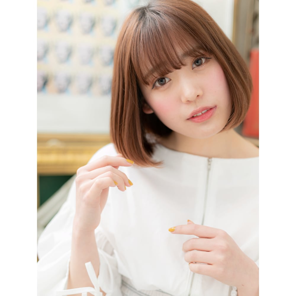 シースルーバング艶ブラウン小顔前下がりボブ ベージュ系カラー Cover Hair Bliss 大宮西口店 カバーヘアブリス オオミヤニシグチテン のヘアスタイル 美容院 美容室を予約するなら楽天ビューティ シースルーバング艶ブラウン小顔前下がりボブ ベージュ系カラー Cover Hair Bliss 大宮西口店 カバーヘアブリス オオミヤニシグチテン のヘアスタイル 美容院 美容室を予約するなら楽天ビューティ