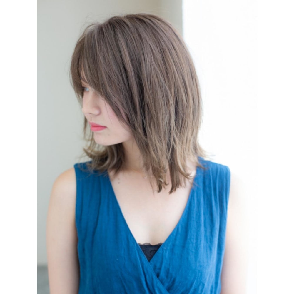 伸ばしかけミディアムレイヤー Collection 船堀店 コレクション のヘアスタイル 美容院 美容室を予約するなら楽天ビューティ