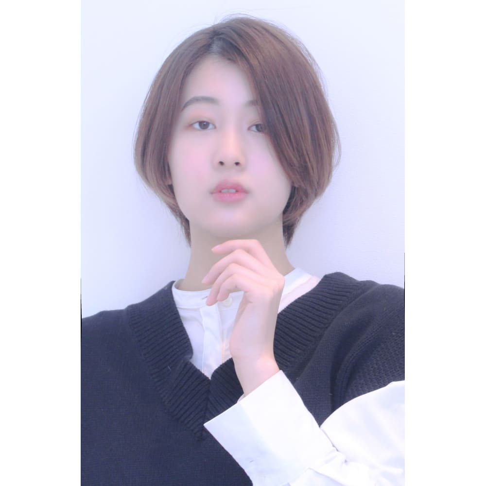 大人キレイな小顔襟足スッキリショートボブ 30代40代50 Cannoa Hair Beauty カノア ヘア アンド ビューティ のヘアスタイル 美容院 美容室を予約するなら楽天ビューティ