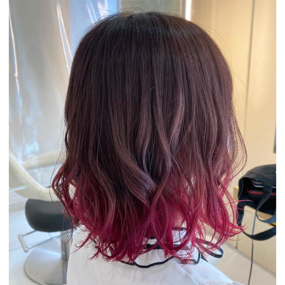 Euphoria チェリーピンクグラデーション Euphoria 新宿通り ユーフォリア シンジュクトオリ ユーフォリア シンジュクトオリ のヘアスタイル 美容院 美容室を予約するなら楽天ビューティ