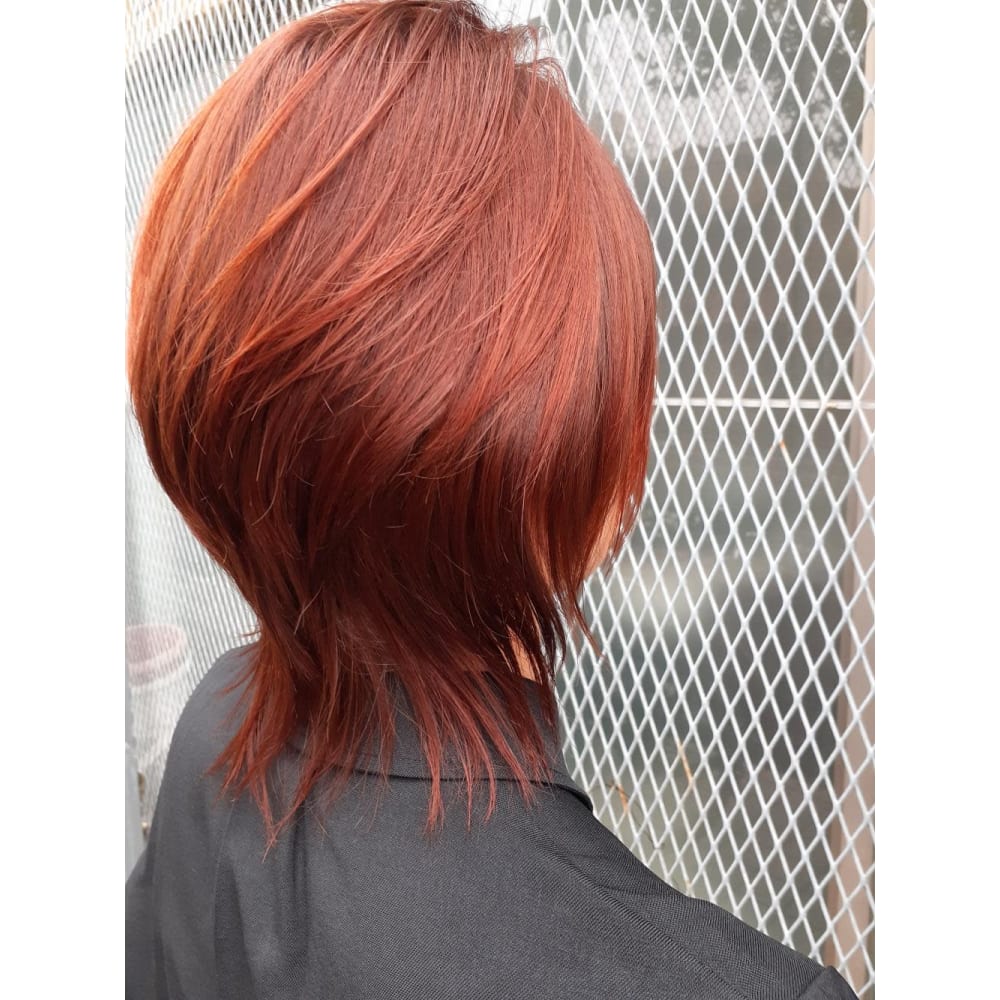ウルフカット オレンジ系カラー A S Hair 新小岩店 アズヘアー シンコイワテン のヘアスタイル 美容院 美容室を予約するなら楽天ビューティ ウルフカット オレンジ系カラー A S Hair 新小岩店 アズヘアー シンコイワテン のヘアスタイル 美容院 美容室を予約するなら楽天ビューティ