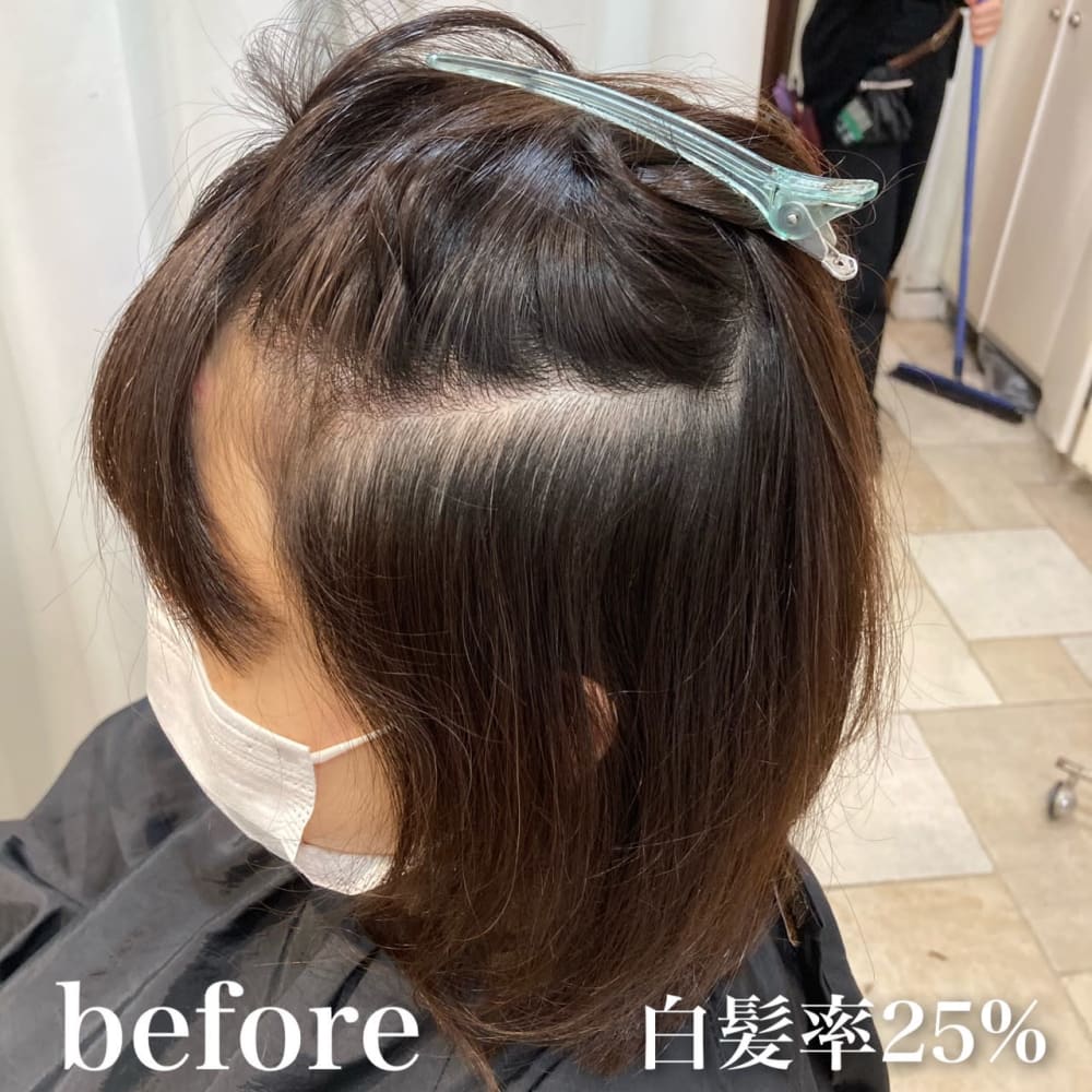 脱白髪染めハイライト髪を老けさせないボブ Ash 久が原店 アッシュ のヘアスタイル 美容院 美容室を予約するなら楽天ビューティ 脱白髪染めハイライト髪を老けさせないボブ Ash 久が原店 アッシュ のヘアスタイル 美容院 美容室を予約するなら楽天ビューティ