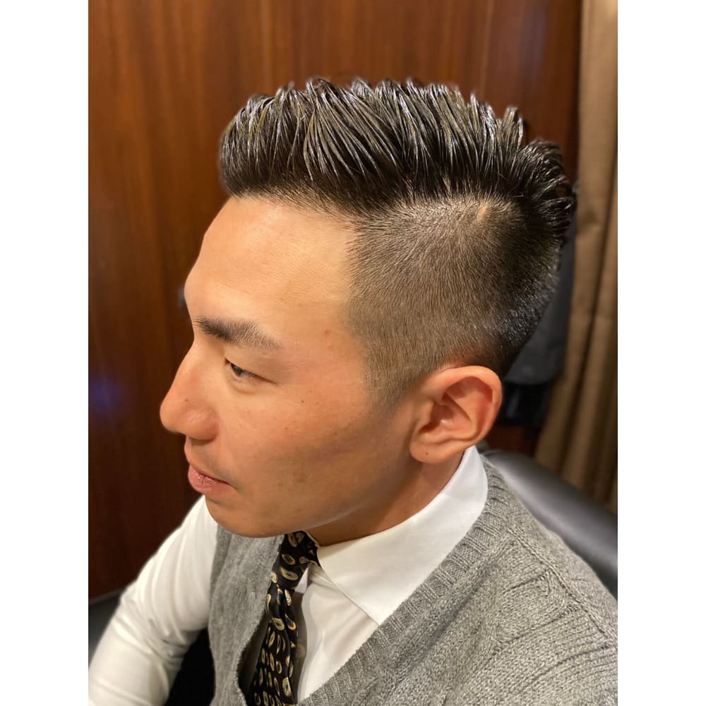 2ブロオールバックセット 新橋 日比谷 内幸町 理容室 Hiro Ginza Hair Salon 新橋 日比谷口店 ヒロギンザヘアーサロンシンバシヒビヤグチテン のヘアスタイル 美容院 美容室を予約するなら楽天ビューティ
