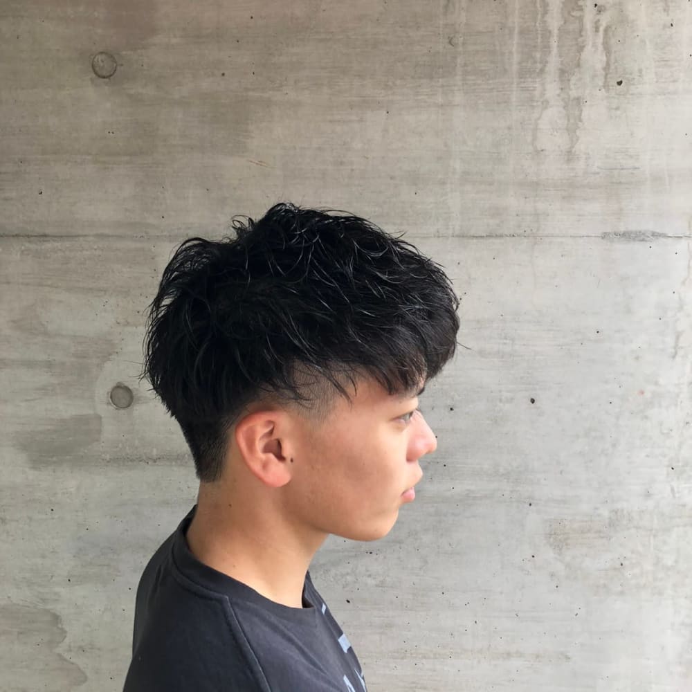 メンズカット パーマ 無造作 ショートスタイル Qualis 上福岡店 クオリスカミフクオカテン のヘアスタイル 美容院 美容室を予約するなら楽天ビューティ