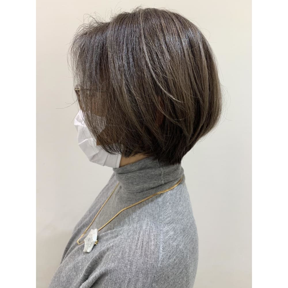 白髪ぼかし ハイライトグレージュ Marju銀座 マージュギンザ のヘアスタイル 美容院 美容室を予約するなら楽天ビューティ