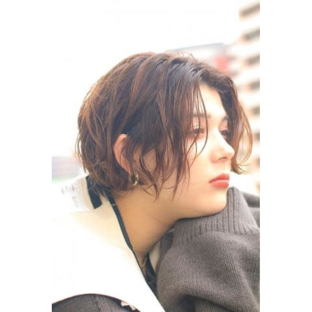 波巻きハンサムショートボブ Printemps By Flammeum 海老名店 プランタン バイ フラミューム エビナテン のヘアスタイル 美容院 美容室を予約するなら楽天ビューティ