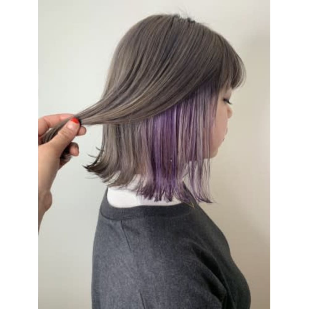 インナーハイライトカラー 神戸 Avance 三宮 元町店 ミルボンaujua 認定サロン アヴァンス サンノミヤ モトマチテン のヘアスタイル 美容院 美容室を予約するなら楽天ビューティ