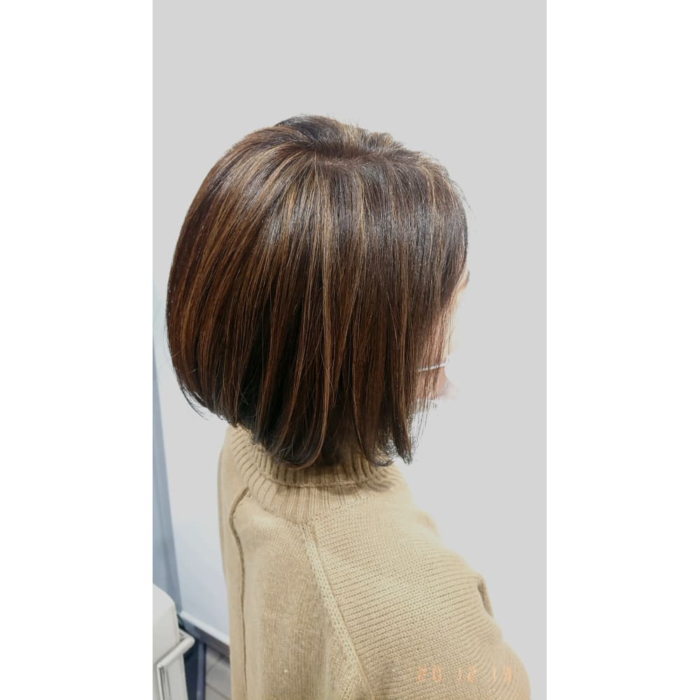 ハイライトで白髪も目立ちにくく Hair Color Le Jardin 葛西店 ヘアーアンドカラー ルジャルダン カサイテン のヘアスタイル 美容院 美容室を予約するなら楽天ビューティ