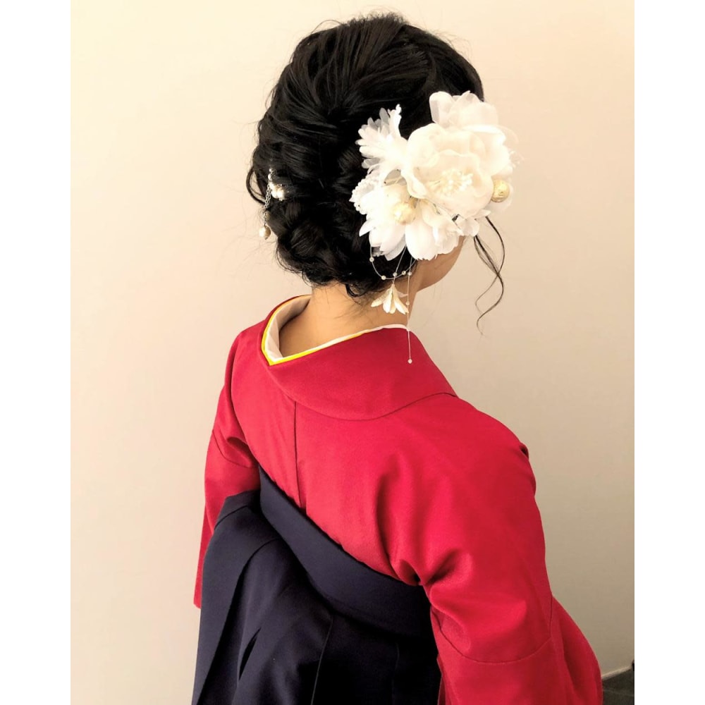 卒業式 まとめ髪 編み込み ヘアセット Neolive Aim 横浜店 ネオリーブアイムヨコハマテン のヘアスタイル 美容院 美容室を予約するなら楽天ビューティ