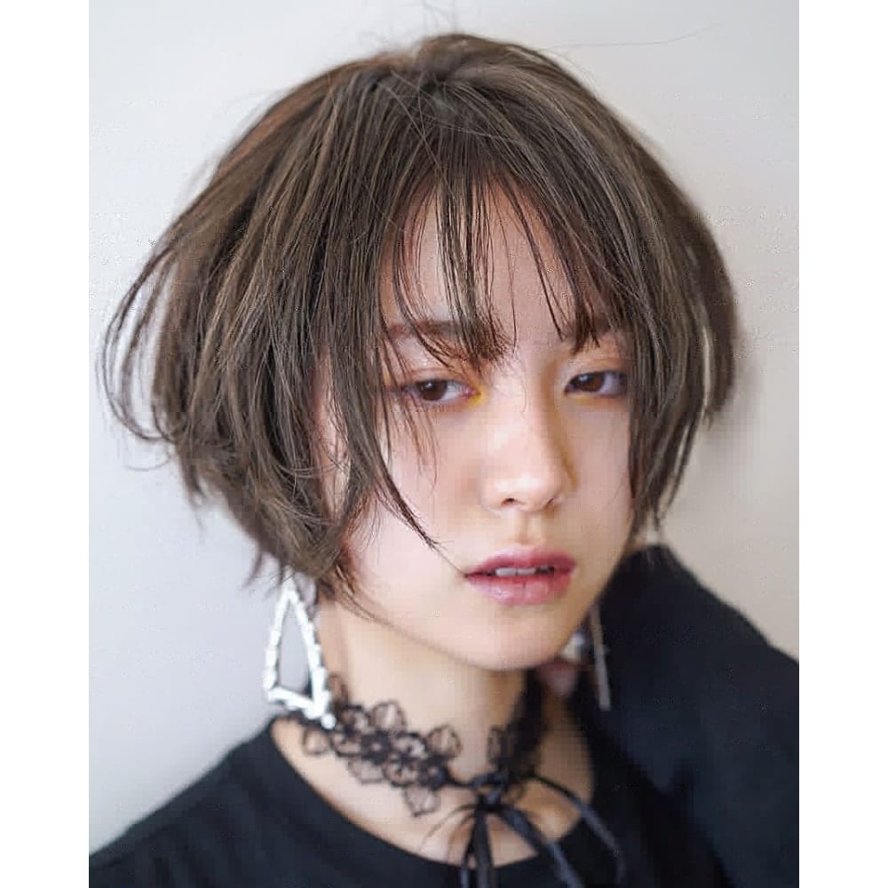 シークレットハイライトで透明感エアリーショートボブ Hair Atelier Hiyori ヘアアトリエヒヨリ のヘアスタイル 美容院 美容室を予約するなら楽天ビューティ