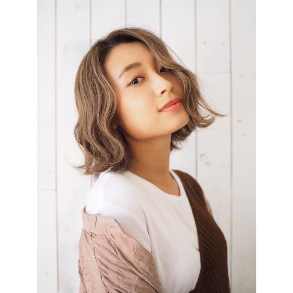 ゆるウェーブミディアム Fuse 曳舟店 フューズ のヘアスタイル 美容院 美容室を予約するなら楽天ビューティ