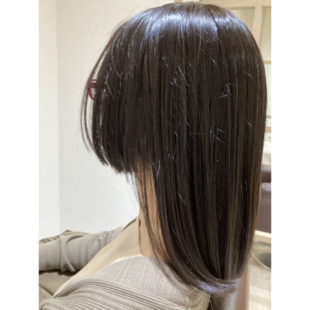 個性派 鬼滅風 姫カット Lohas Hair Angie 髪質改善 50代大人ボブ ロハスヘア アンジェ のヘアスタイル 美容院 美容室を予約するなら楽天ビューティ