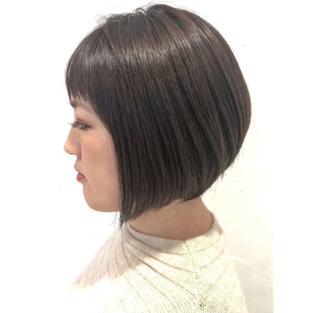大人かわいい 30 40代オススメ前下がりボブ 縮毛矯正 Ash 亀戸店 アッシュ のヘアスタイル 美容院 美容室を予約するなら楽天ビューティ