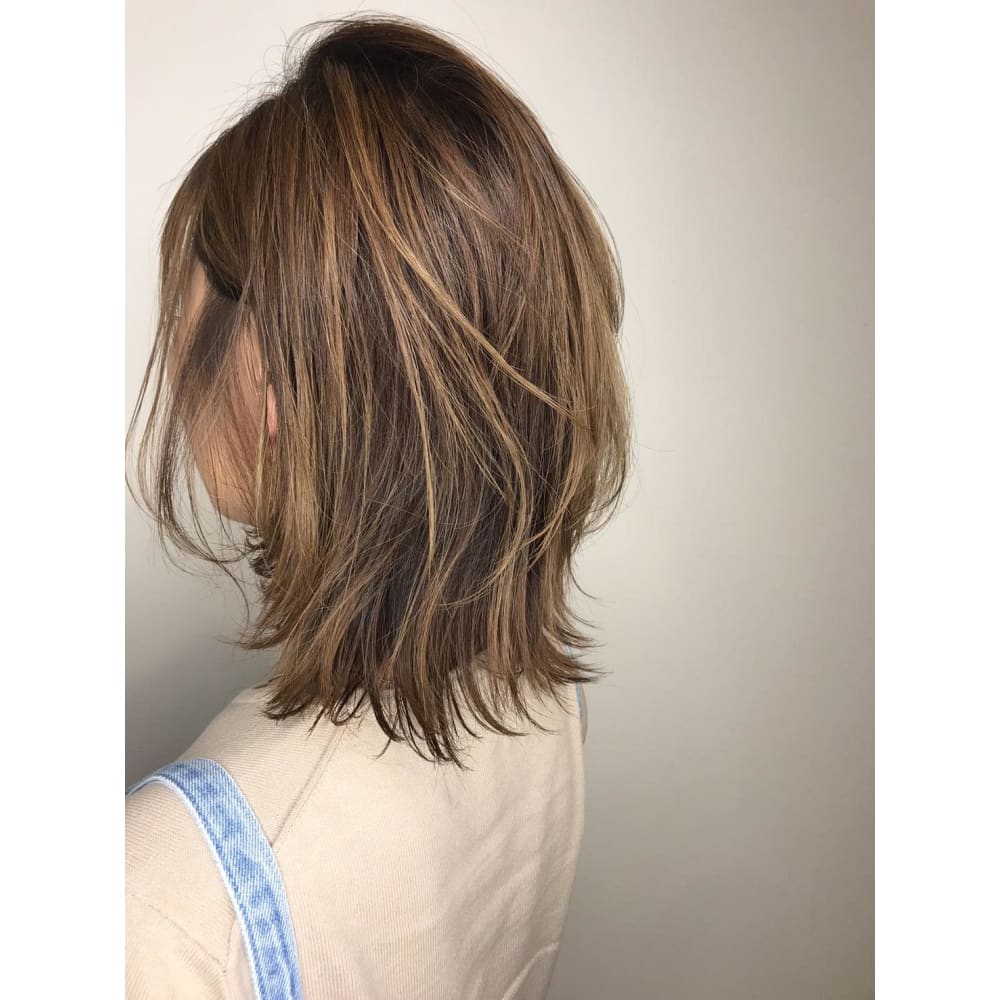 セピアベージュ ネオウルフ ハイライト 神戸 Avance 三宮 元町店 ミルボンaujua 認定サロン アヴァンス サンノミヤ モトマチテン のヘアスタイル 美容院 美容室を予約するなら楽天ビューティ