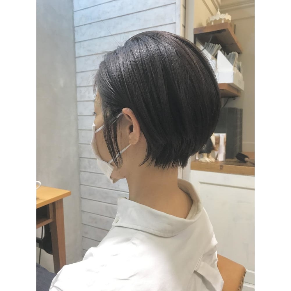 コスメストレートで作る 大人ミニマムショート Bekku Hair Salon ベックヘアサロン のヘアスタイル 美容院 美容室を予約するなら楽天ビューティ