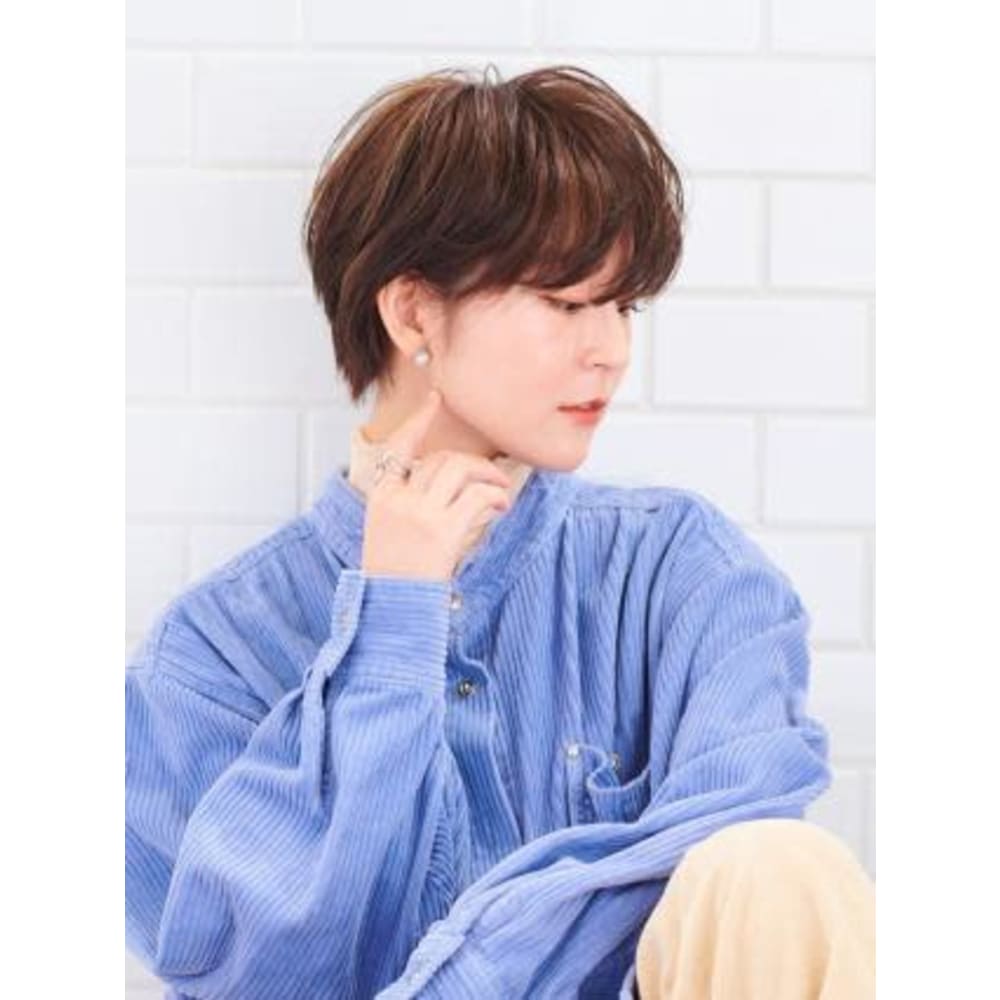 Aube Hair 小顔 カジュアルショート Aube Hair Lien 札幌3号店 オーブヘアリアン サッポロサンゴウテン のヘアスタイル 美容院 美容室を予約するなら楽天ビューティ