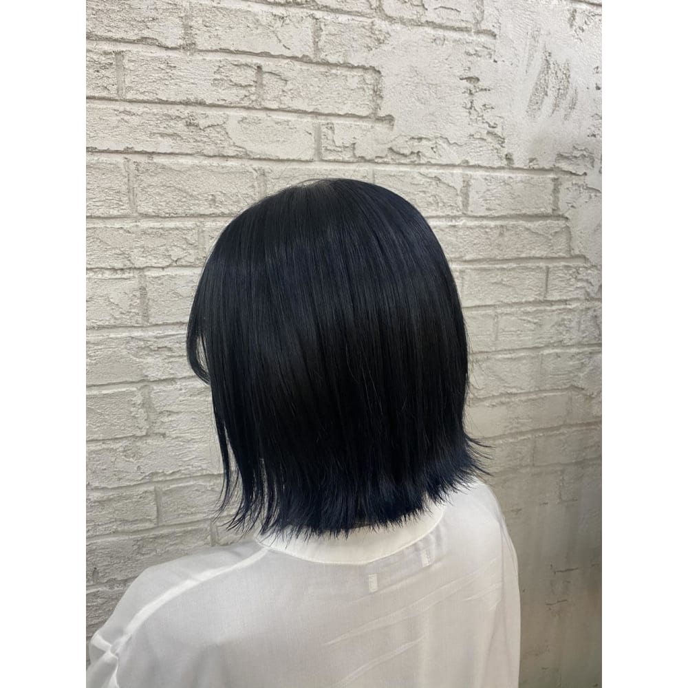 ネイビーブルー韓国風ブルーブラックオルチャンヘア7067 Prize 池袋西口店 プライズ のヘアスタイル 美容院 美容室を予約するなら楽天ビューティ