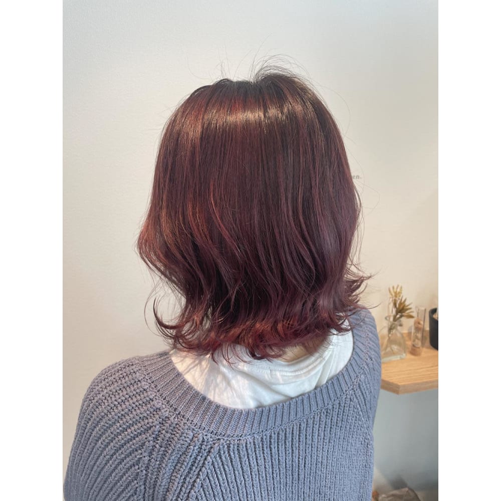 Chainon ハイライト ピンクブラウン Chainon シェノン のヘアスタイル 美容院 美容室を予約するなら楽天ビューティ