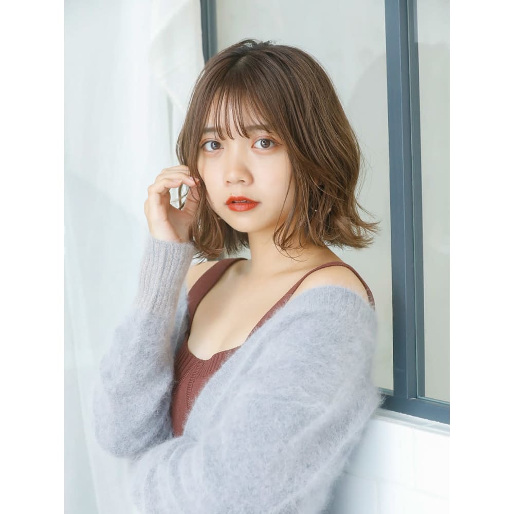 Aube Hair 外ハネショートボブヘア Aube Hair Ariel 広島６号店 オーブヘアアリエルヒロシマロクゴウテン のヘアスタイル 美容院 美容室を予約するなら楽天ビューティ