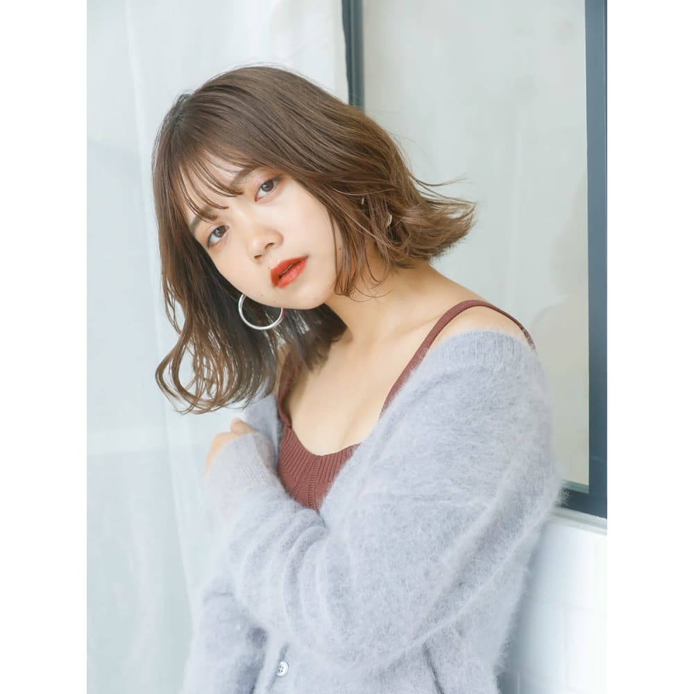 Aube Hair 外ハネショートボブヘア Aube Hair Ariel 広島６号店 オーブヘアアリエルヒロシマロクゴウテン のヘアスタイル 美容院 美容室を予約するなら楽天ビューティ