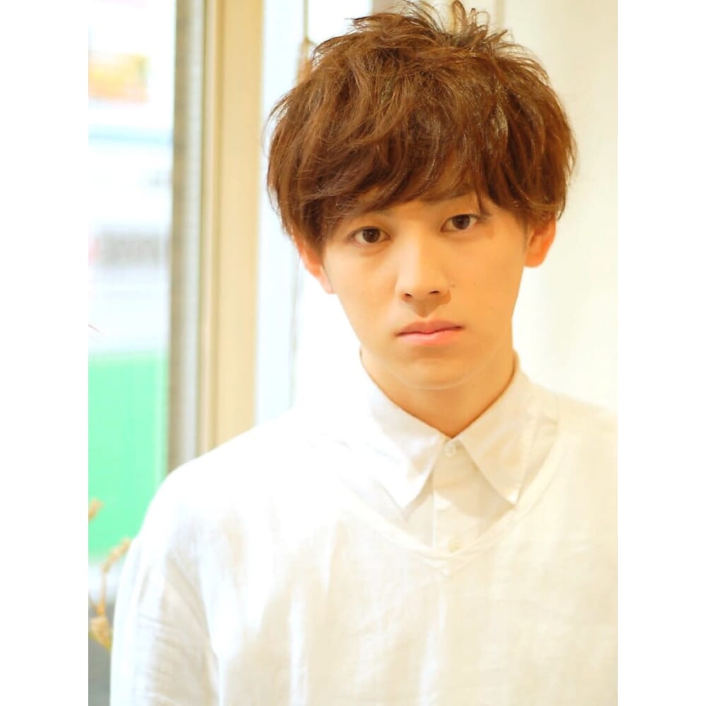 メンズマッシュショートmixパーマスタイル Mu Kichi 吉祥寺店 ムーキチ キチジョウジテン のヘアスタイル 美容院 美容室を予約するなら楽天ビューティ