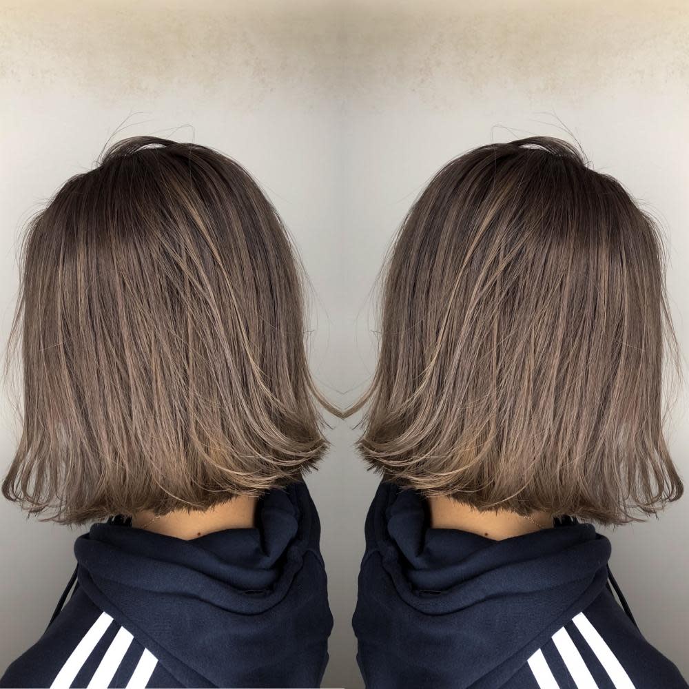 立体感のある外国人風スタイル シャドールーツカラー Alexandre Of Colors Kanazawa アレクサンドルオブカラーズカナザワ のヘアスタイル 美容院 美容室を予約するなら楽天ビューティ