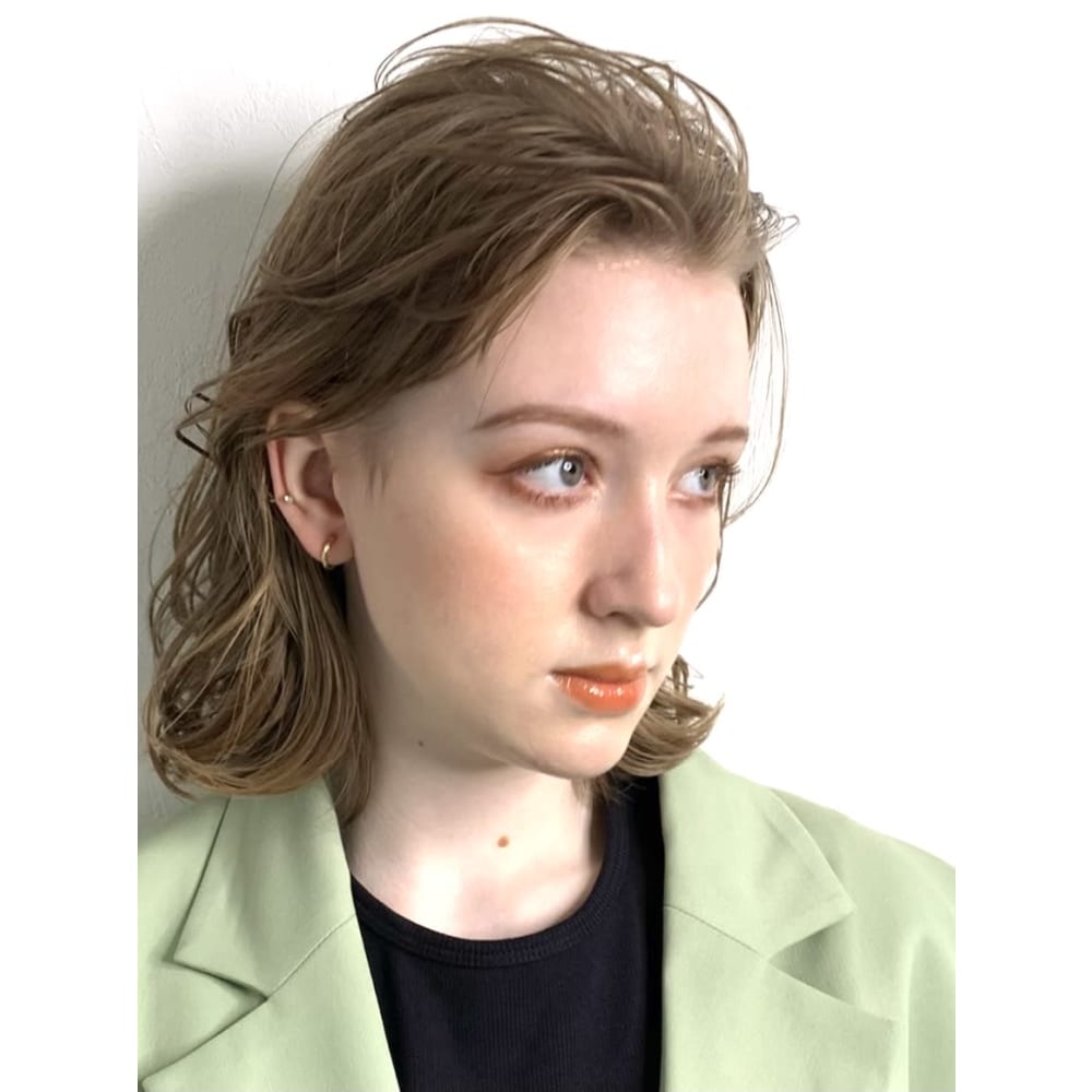 10代代30代外国人風かきあげ韓国ヨシンモリ3 表参道 Furstin フュルスティン のヘアスタイル 美容院 美容室を予約するなら楽天ビューティ