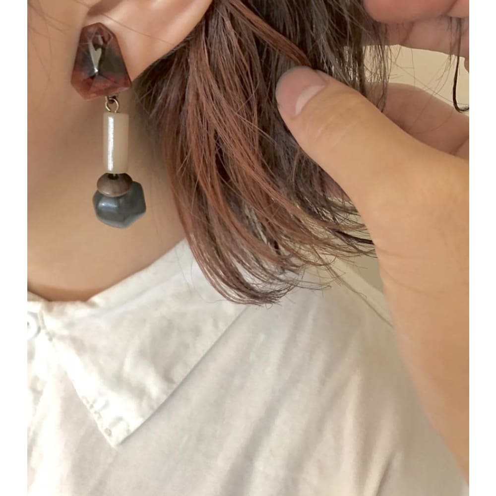 イヤリングカラー インナーカラー オレンジ ピンク Neolive Aim 横浜店 ネオリーブアイムヨコハマテン のヘアスタイル 美容院 美容室を予約するなら楽天ビューティ