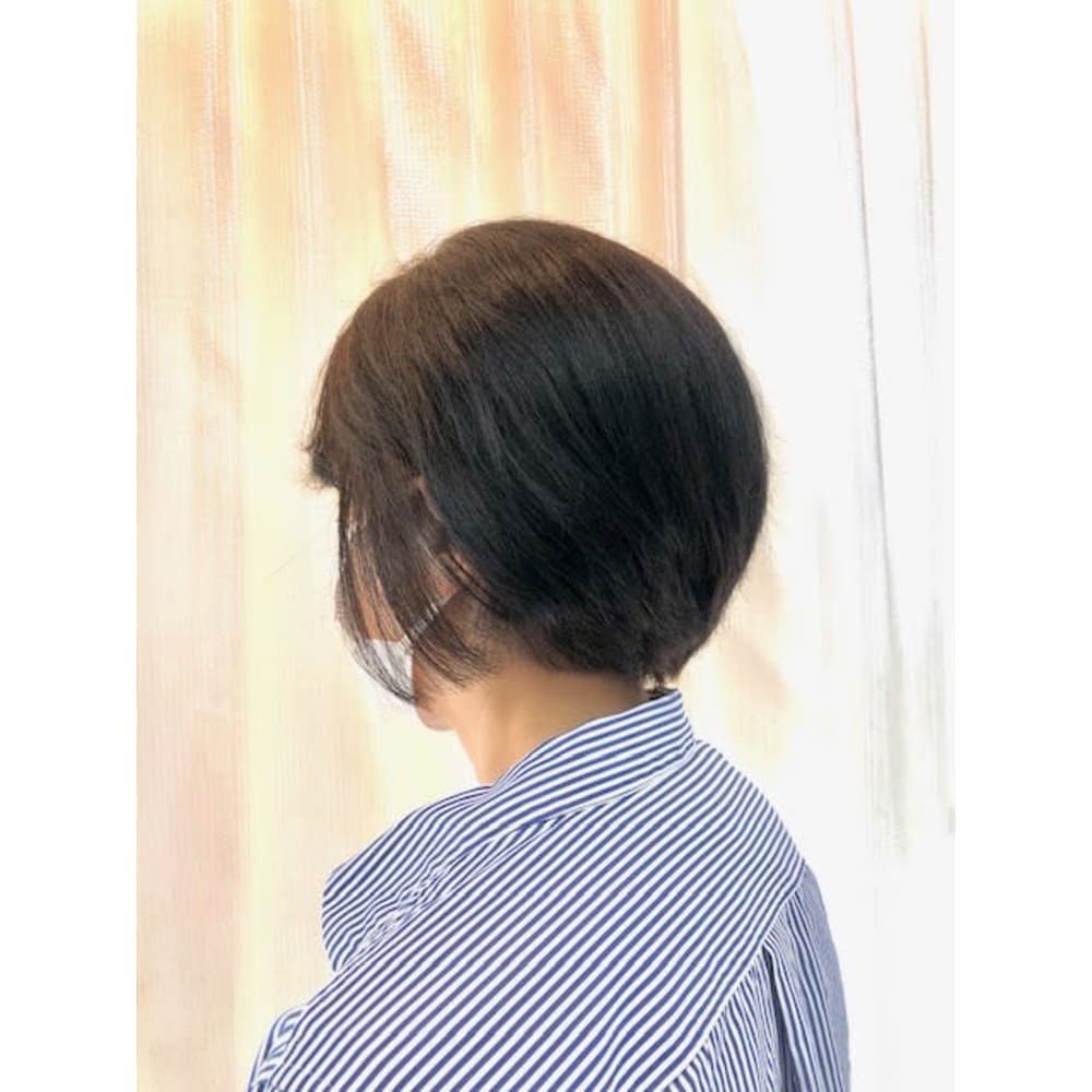 小顔 ショート ショートボブ 黒髪 40代50代60代 白髪 Qualis 上福岡店 クオリスカミフクオカテン のヘアスタイル 美容院 美容室を予約するなら楽天ビューティ