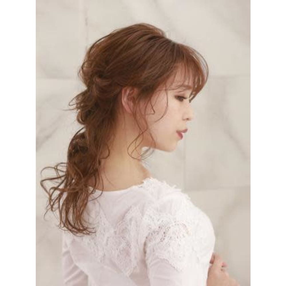 Aube Hair お呼ばれヘア 王道カワイイハーフアップ Aube Hair Fairy 鹿児島店 オーブヘアフェアリーカゴシマテン のヘアスタイル 美容院 美容室を予約するなら楽天ビューティ