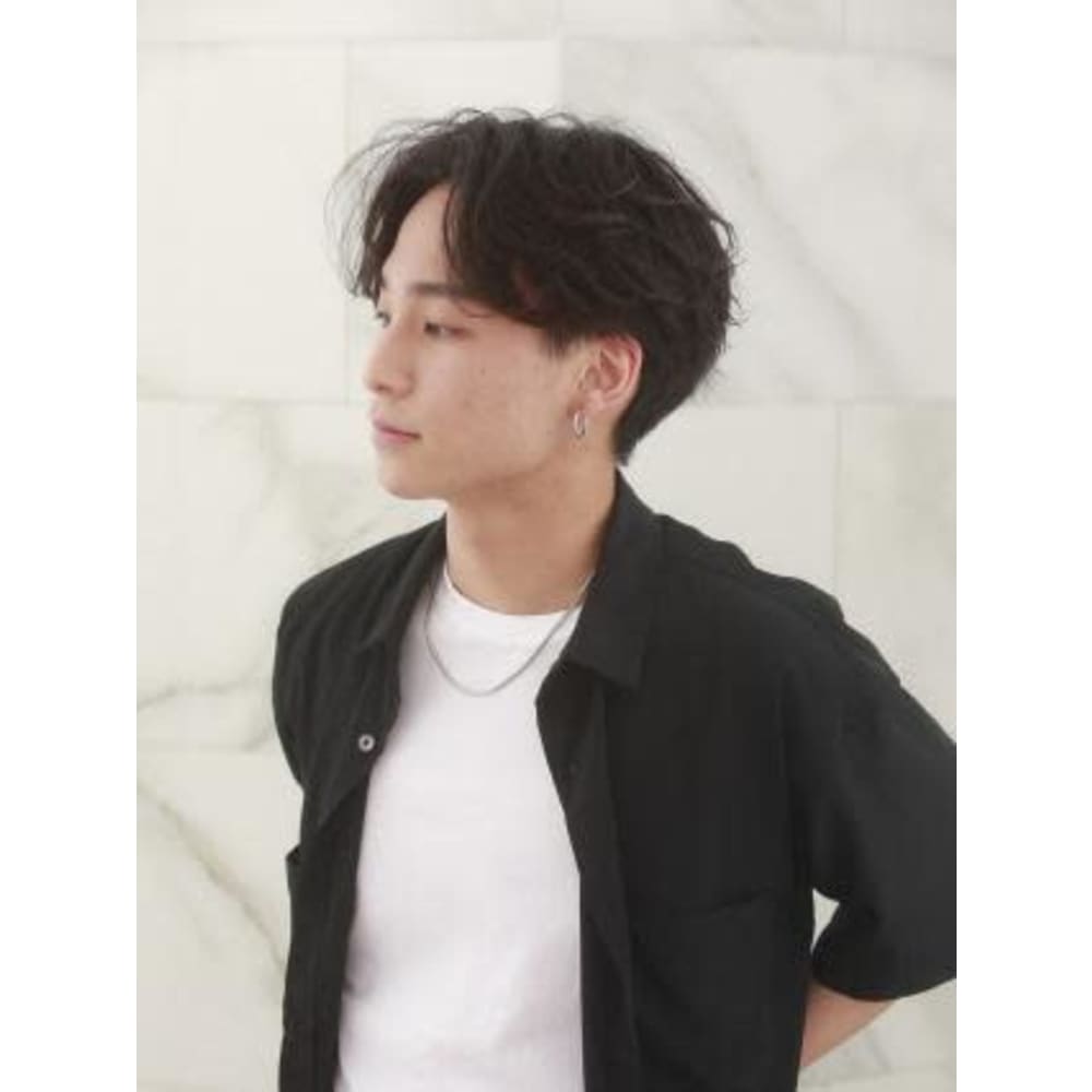 Aube Hair 韓国風 ナチュラルセンターパート Aube Hair Fairy 鹿児島店 オーブヘアフェアリーカゴシマテン のヘアスタイル 美容院 美容室を予約するなら楽天ビューティ